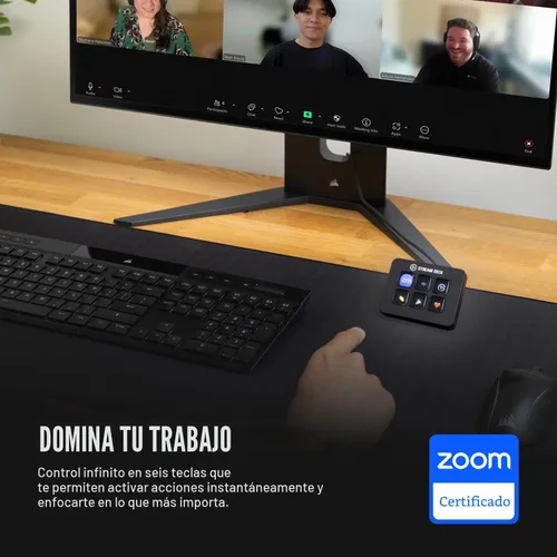 Vista 2 de Elgato Stream Deck Mini: controla Zoom, Teams, PowerPoint, MS Office y más, aumenta la productividad con integración perfecta para aplicaciones