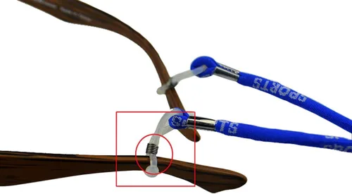 Vista 3 de yueton Gafas de sol ajustables de seguridad deportiva, con grosor antideslizante, ajuste universal, correa de retención para gafas, accesorios