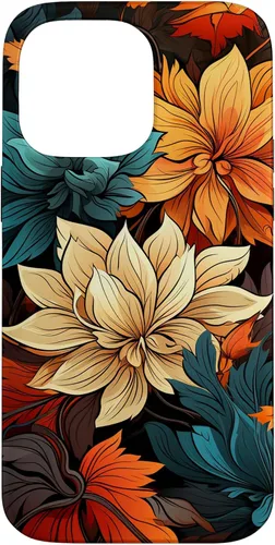 Vista 21 de Red and Orange Autumn Colors Fall Leaves Floral Pattern Case for iPhone 17