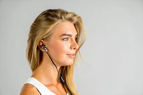 Vista 5 de Symphonized PRO - Auriculares intrauditivos con aislamiento de ruido, auriculares con cable plano y micrófono