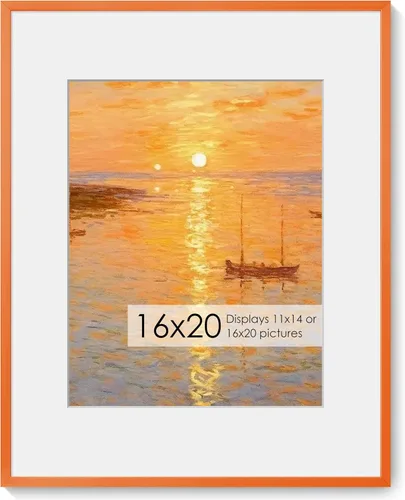 Vista 121 de Fun Memories Marco de Fotos A2 Negro, Marcos de Póster de Metal de Alta Gama de 16.5 x 23.5 pulgadas para Pared, Marco de Fotos A2 con Paspartú A3