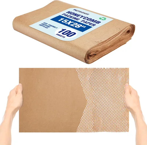Vista 8 de METRONIC Hojas de papel de embalaje de panal de 12 x 12" para mover 50 piezas