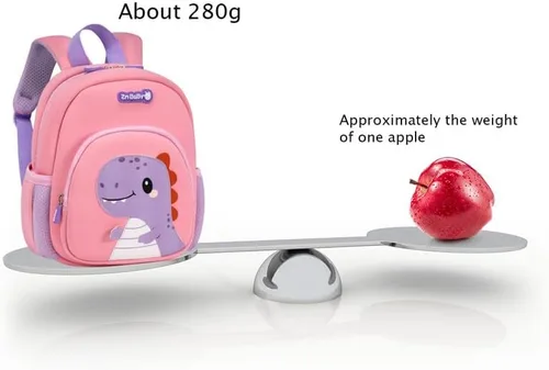 Vista 3 de Padgene Mochilas Anti Pérdida para Niños Pequeños Mochilas de Preescolar Impermeables Mochila Escolar de Animales 3D Dibujos Animados Correa