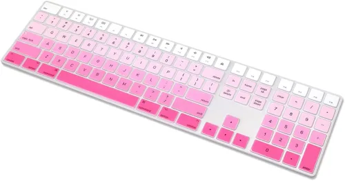 Vista 9 de ProElife Protector de silicona ultra fino para teclado mágico Apple iMac 2019-2017 con teclado numérico A1843 Teclado numérico inalámbrico Bluetooth