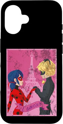 Vista 32 de Miraculous Ladybug Vintage Collection Paris Love - Carcasa para iPhone 17