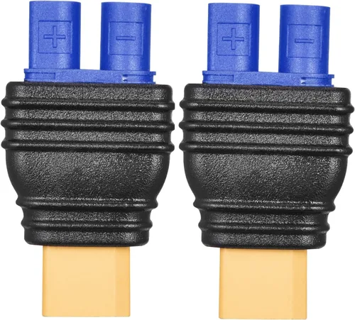 Vista 6 de EC3 conector macho a EC5 hembra conector adaptador para RC Lipo batería EC3 a EC5 adaptador (2 unidades)