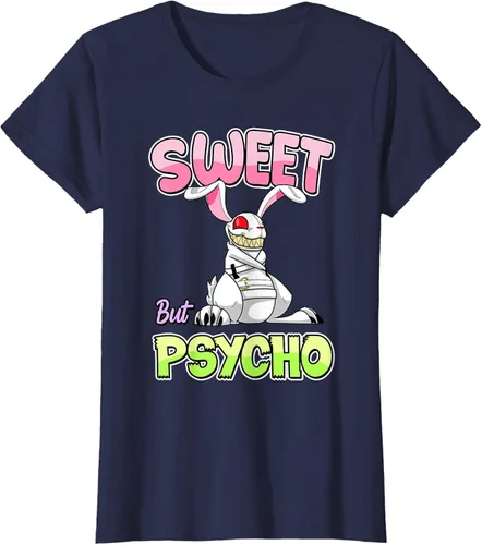 Vista 29 de Sweet But Psycho Shirt Bunny Creepy Gothic Rabbit Funny T-Shirt