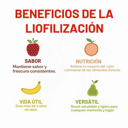 Vista 4 de Nature's Turn Bocadillos de frutas liofilizadas, súper mega variedad, paquete de 32 (0.53 onzas cada uno)