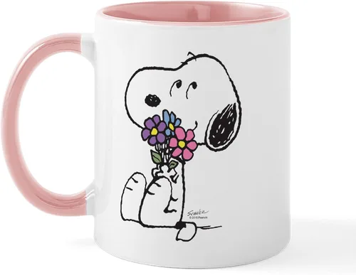 Vista 25 de CafePress Springtime Snoopy - Taza de café de cerámica, taza de té, 11 onzas