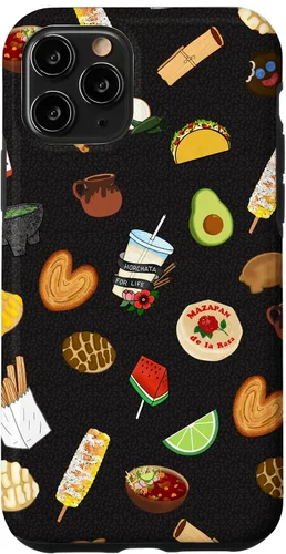 Vista 28 de Funda para iPhone 14 Pro Black Antojitos Mexican Food Latino Tacos Pan Dulce