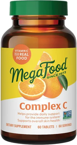 Vista 11 de MegaFood Complex C - Suplemento vegano de apoyo inmunológico de vitamina C, suplemento de vitamina C hecho con alimentos reales, incluyendo naranja