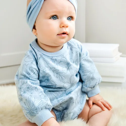 Vista 2 de HonestBaby Multipack Short Romper Sets and Dresses 100% Organic Cotton for Infant Baby and Toddler Boys, Girls, Unisex