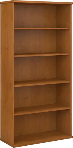 Vista 6 de Bush Business Furniture Estantería de 5 estantes de 36 W Series C en Hansen Cherry, estantería grande de almacenamiento y exhibición para el hogar
