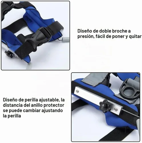 Vista 4 de Anillo ciego para perro, arnés ciego ajustable para perro, parachoques ciego para proteger gatos y perros con ceguera, visión borrosa, ojos enfermos