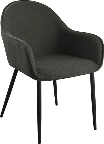 Vista 4 de Coaster Home Furnishings - Emma - Juego de 2 sillones de tela - Patrón de diamantes, asiento tapizado, brazos inclinados - Modernas - Comedor