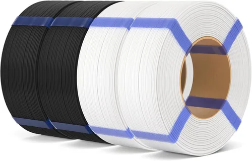 Vista 39 de ELEGOO Filamento de relleno básico PLA 1.75mm negro 4KG, filamento para impresora 3D sin carrete precisión dimensional +/- 0.02mm, PLA para 4*2.2