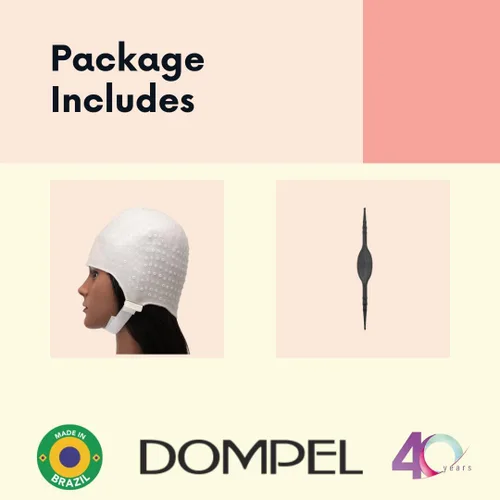 Vista 3 de Gorro de silicona para resaltar el cabello Dompel Gorro de silicona profesional reutilizable Especial para teñir el cabello Modelo 233 CA 1 UND