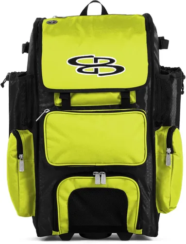 Vista 7 de Boombah Rolling Superpack - Bolsa para equipo de béisbol/sóftbol, varios colores, mango telescópico y capacidad para 4 murciélagos, versión