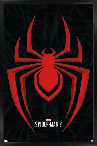 Vista 8 de Trends International Marvel's Spider-Man 2 - Póster de pared con icono de Miles Morales, 22.4 pulgadas de largo x 14.7 pulgadas de ancho, versión