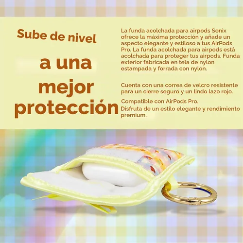 Vista 8 de Sonix x Care Bears - Bolsa acolchada para auriculares Dije de algodón premium para AirPods, funda de almacenamiento para llavero con anillo