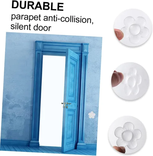 Vista 6 de 10 piezas de amortiguadores de puerta, protector decorativo para puerta, tope de puerta, tope de gabinete, tope de pared, parachoques de pared