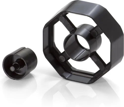 Vista 5 de Officemate Dispensador de cinta resistente 2 en 1 con núcleo de 1 pulgada y 3 pulgadas, negro (96699)