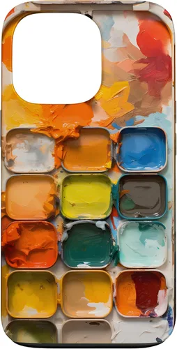 Vista 10 de Pinturas de acuarela y paleta de pintura, funda colorida para el iPhone 17