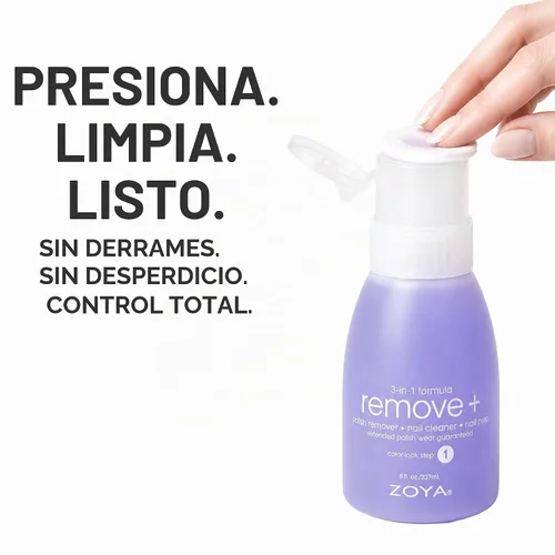 Vista 4 de Removedor de esmalte Remove Plus en Botella flipper de Zoya, 8 onzas líquidas