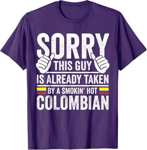 Vista 23 de Camiseta divertida de Colombia Heritage para hombre