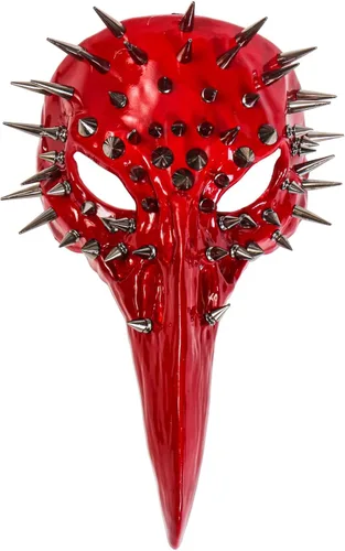 Vista 8 de Scary Creepy Crow Raven Halloween Cosplay Masquerade Party Face Mask Horror Devil Raven Face Eye Mask