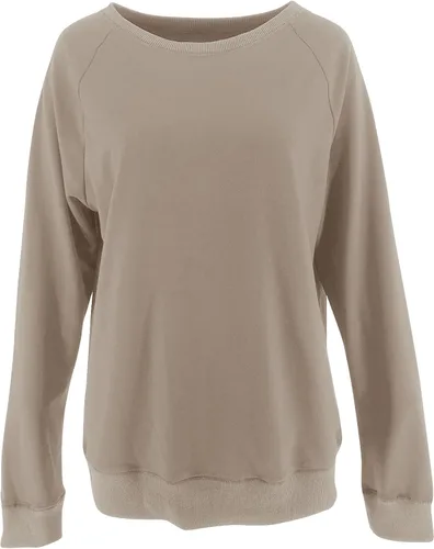 Vista 3 de PRETTODAY Sudaderas casuales de cuello redondo para mujer, manga larga, estilo raglán, color liso, holgadas