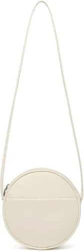 Vista 16 de Bolso circular para mujer, bolso cruzado redondo con cremallera Verde militar/nailon
