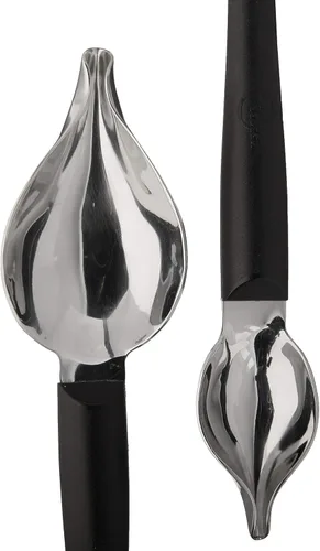 Vista 4 de Mercer Culinary Juego de cucharas decorativas de dibujo de precisión, grande/pequeño, acero inoxidable