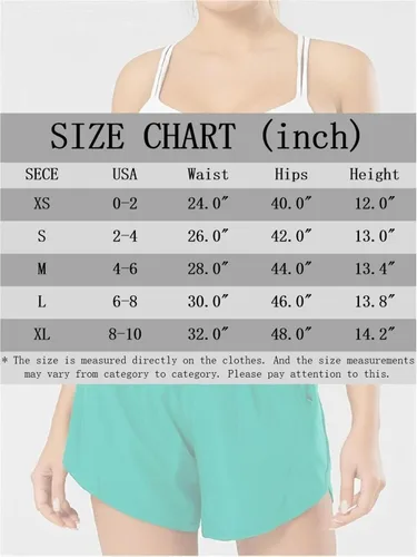 Vista 6 de Pantalones cortos deportivos para mujer, cintura alta, forro de malla, bolsillo con cremallera, pantalones cortos deportivos de entrenamiento