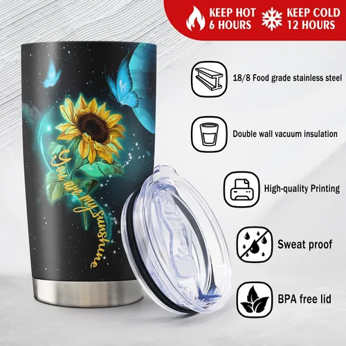 Vista 2 de Regalo para hija de mamá/papá, Navidad/cumpleaños/regalos de graduación para hija, ideas de regalo para hijas adultas, vaso de 20 onzas, 1 unidad