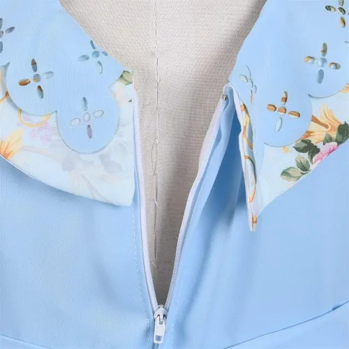 Vista 7 de Cosplay Life Vestido floral para niñas y adultos jóvenes a la moda, cintura de flores, vestido de fiesta para niños, vestido de festival de 2 a 6