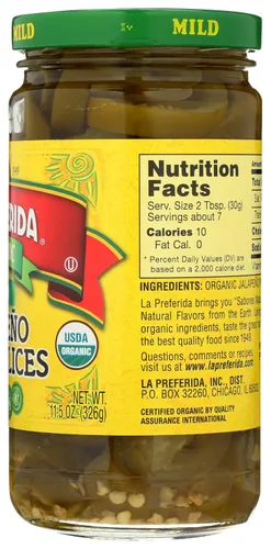 Vista 8 de La Preferida Rebanadas de nacho de jalapeño orgánico, suave, 11.5 oz (paquete - 1)