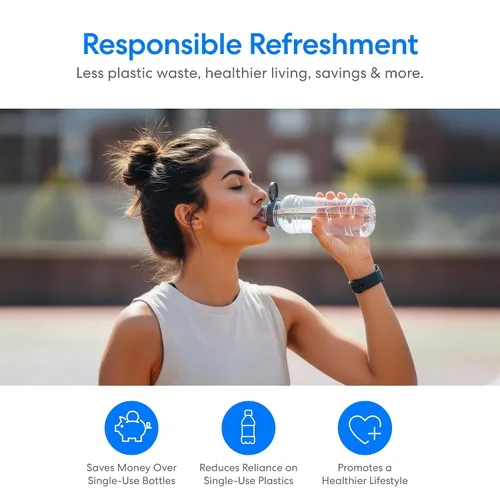 Vista 8 de Brio Dispensador de enfriador de agua sin botella con filtros de 4 etapas (incluidos) elimina PFAS y microplásticos para agua potable limpia Negro