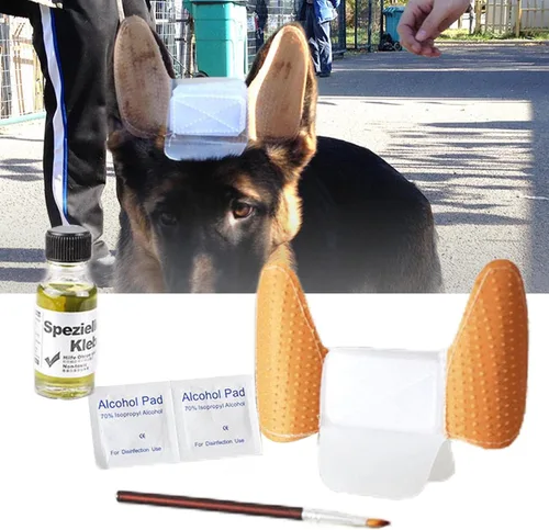 Vista 4 de MagiDeal 1 juego de calcomanías para orejas de cachorro, corrector de oído, kit de herramientas para el cuidado de los oídos, soporte para orejas