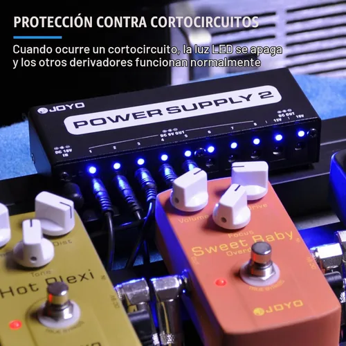 Vista 6 de JOYO Fuente de poder 2 JP-02 pedal de efecto aislado Multi ladrillo jp02