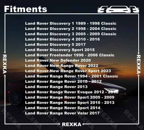 Vista 2 de Rexka 20 clips de retención para guardabarros contra salpicaduras ANR2224 para Land Rover Defender 110 90 Discovery Freelander LR3 LR4 Range Rover