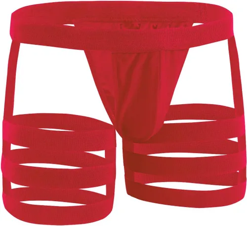 Vista 2 de Cinturón para hombre con correa para la pierna, ropa interior, lencería y arnés elástico para hombre