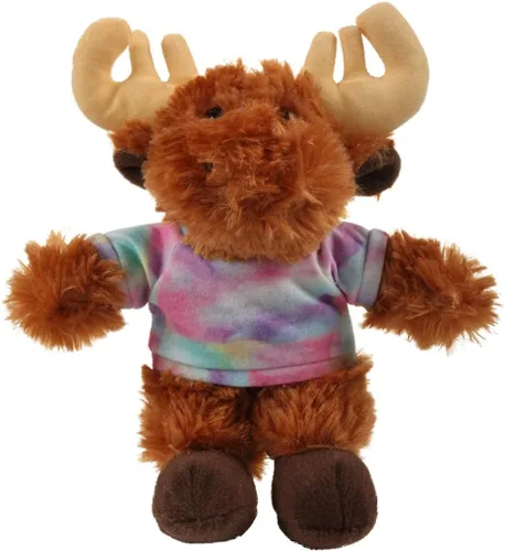 Vista 17 de Plushland Alce flexible de 8 pulgadas con camiseta, regalo personalizado, texto personalizado en la camiseta, gran regalo para el día de la madre