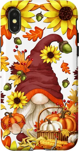 Vista 5 de Hello Fall Sunflower Gnome Pattern for Women Cute Autumn Case for iPhone 17