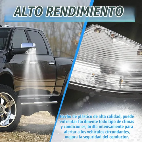 Vista 4 de ECOTRIC Luz de Charco de Señal de Giro del Espejo Izquierdo Compatible con Dodge Ram 1500 2009-2013 y 2500 2010-2013 LH Cubierta de Carcasa