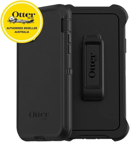Vista 2 de OtterBox - Funda para iPhone 11 Pro Max Defender Series, color negro, resistente y duradera, con protección de puerto, incluye soporte de clip