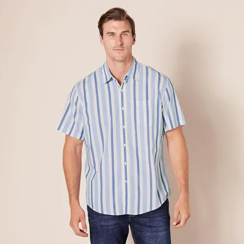 Vista 7 de Tienda Essentials - Camisa de popelina de manga corta y ajuste regular para hombre