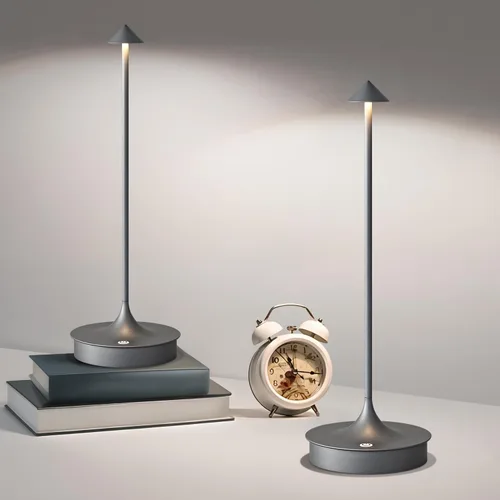 Vista 10 de Lámpara de mesa inalámbrica recargable LED funciona con pilas, lámpara de mesa de 4000 mAh, lámpara táctil regulable al aire libre, impermeable