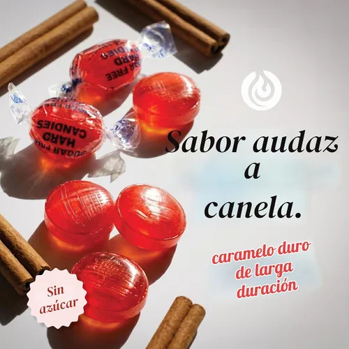 Vista 6 de Caramelo duro de canela sin azúcar, bolsa a granel de 1 libra envuelta