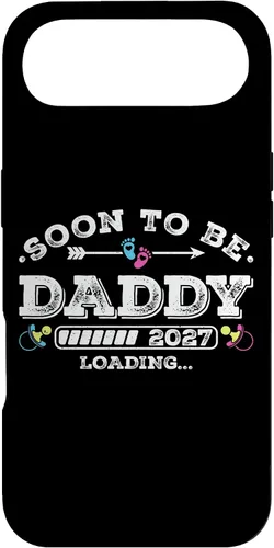 Vista 27 de Soon to Be Daddy 2027 Loading for Pregnancy Announcement Case for iPhone 17